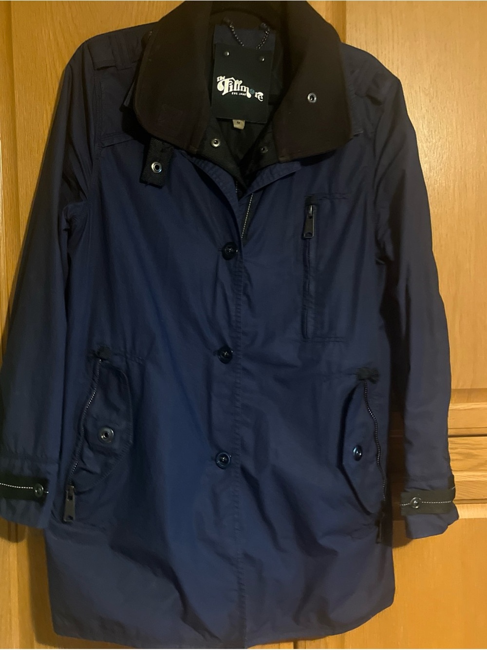 The Fillmore Utility Canvas Jacket Women’s Size Medium Blue Anthropologie